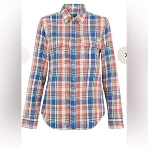 MOTHER the Frenchie Flannel Shirt, XS